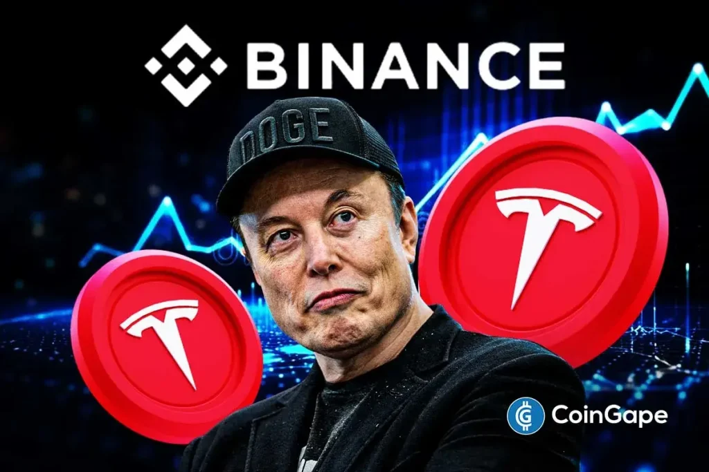Binance lists Tesla futures contract.