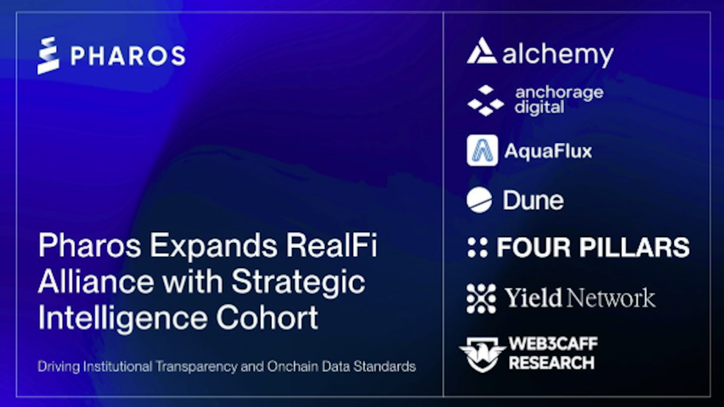 Pharos Network Adds Research and Data Firms to RealFi Alliance to Improve Institutional Transparency Pharos Network Adds Research and Data Firms to RealFi Alliance to Improve Institutional Transparency