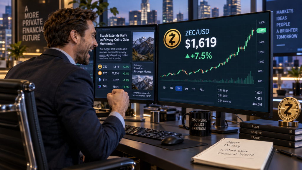 Zcash holds above $1,600 as shielded activity and fund inflows surge Zcash holds above $1,600 as shielded activity and fund inflows surge